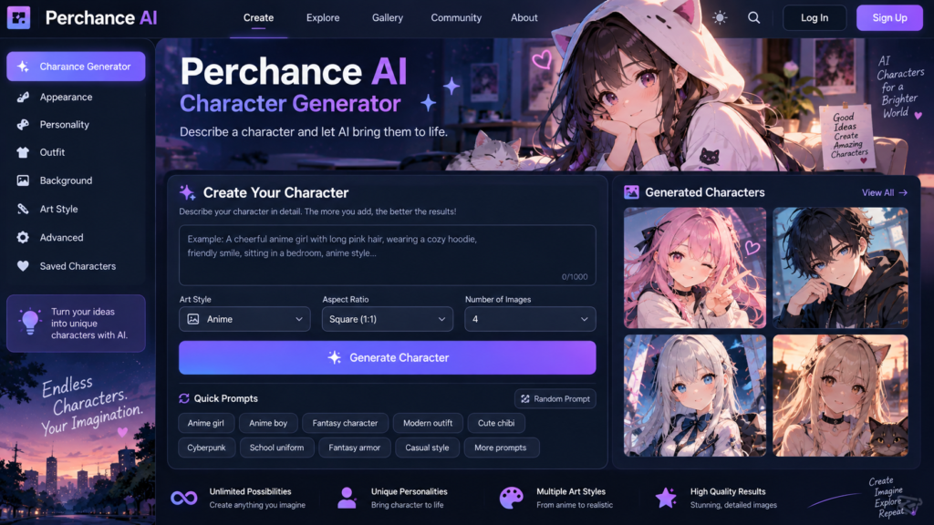 perchance ai character generator